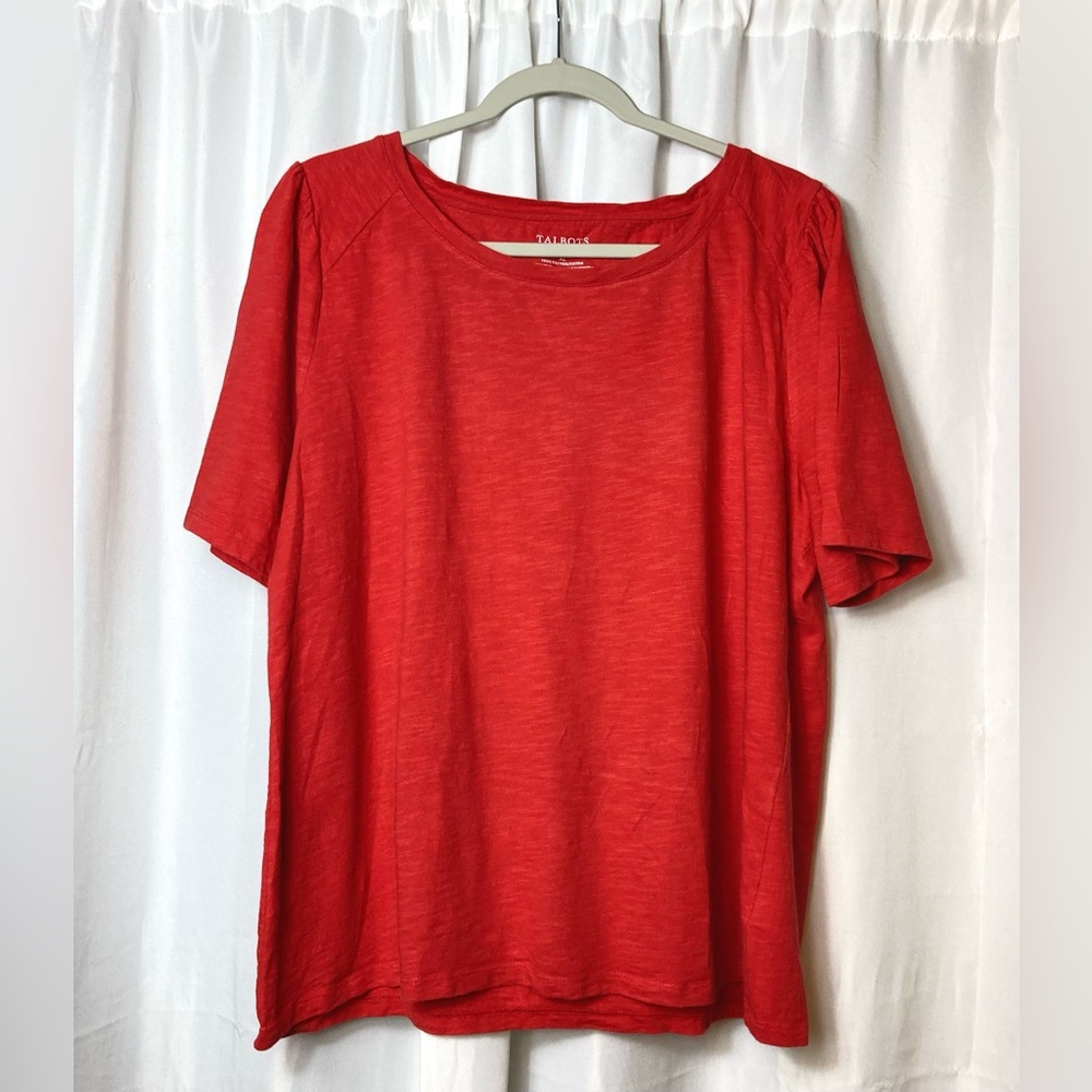 Red Blouse Business Casual Soft Stretchy